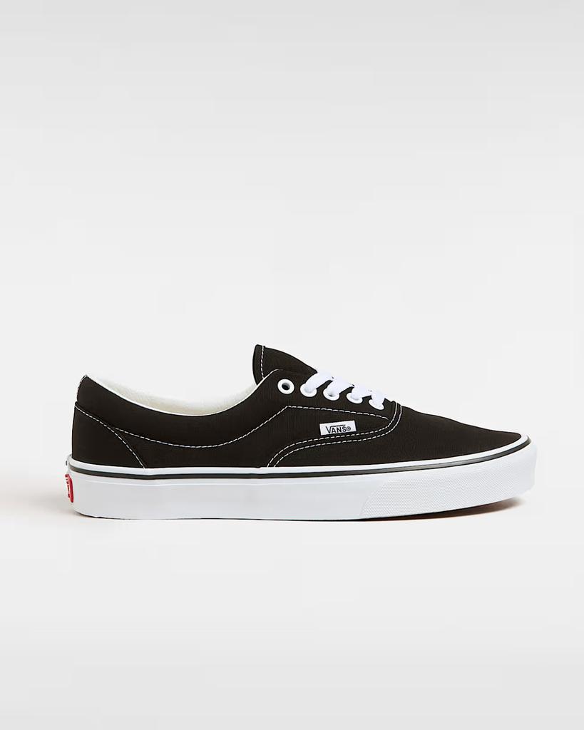Vans Era VN000EWZBLK Sneaker Mens Black White Canvas Skateboard Shoes GBNC481 (Black,5)