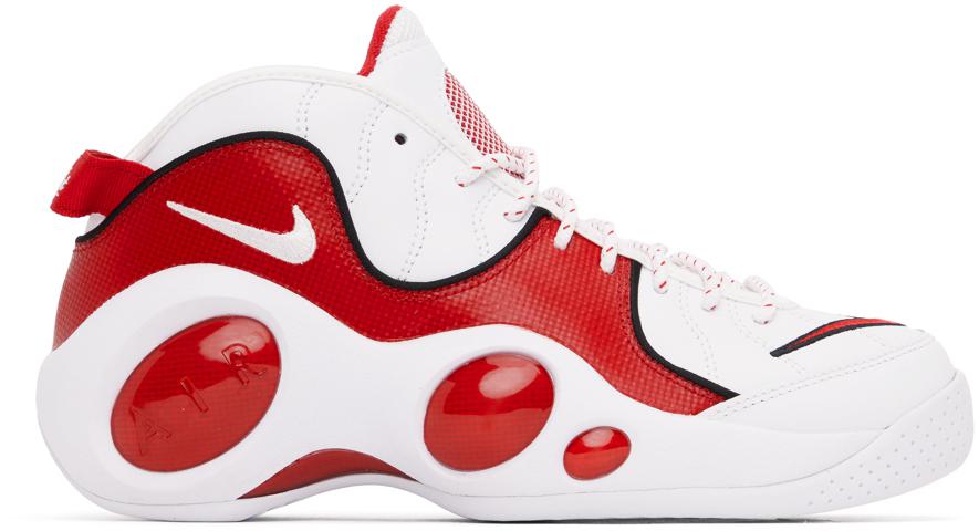 NIKE Red & White Air Zoom Flight 95 Sneakers