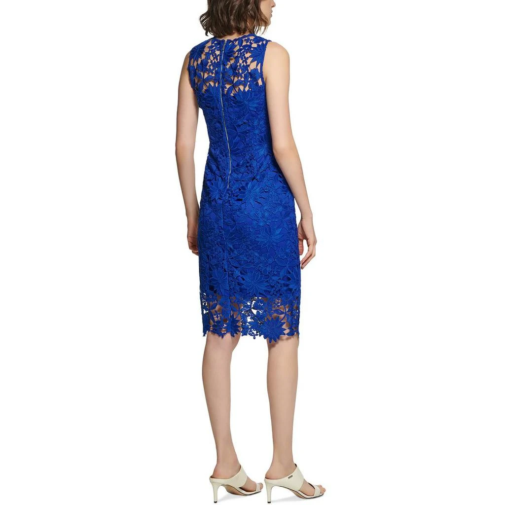 Calvin Klein Womens Lace Sleeveless Sheath Dress 2