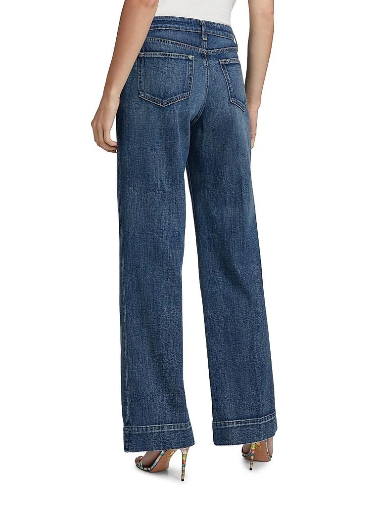 L'Agence Nolan High-Rise Patch Pocket Wide-Leg Jeans 5