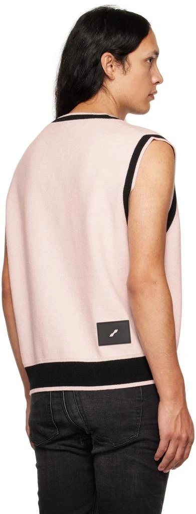 We11done Pink V-Neck Vest 3