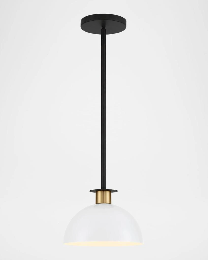 Crystorama Gigi 1-Light Black and Aged Brass Mini Pendant 1