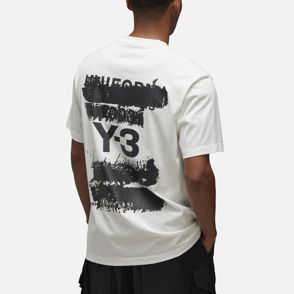 Y-3 Men's GFX Back Logo T-Shirt - White