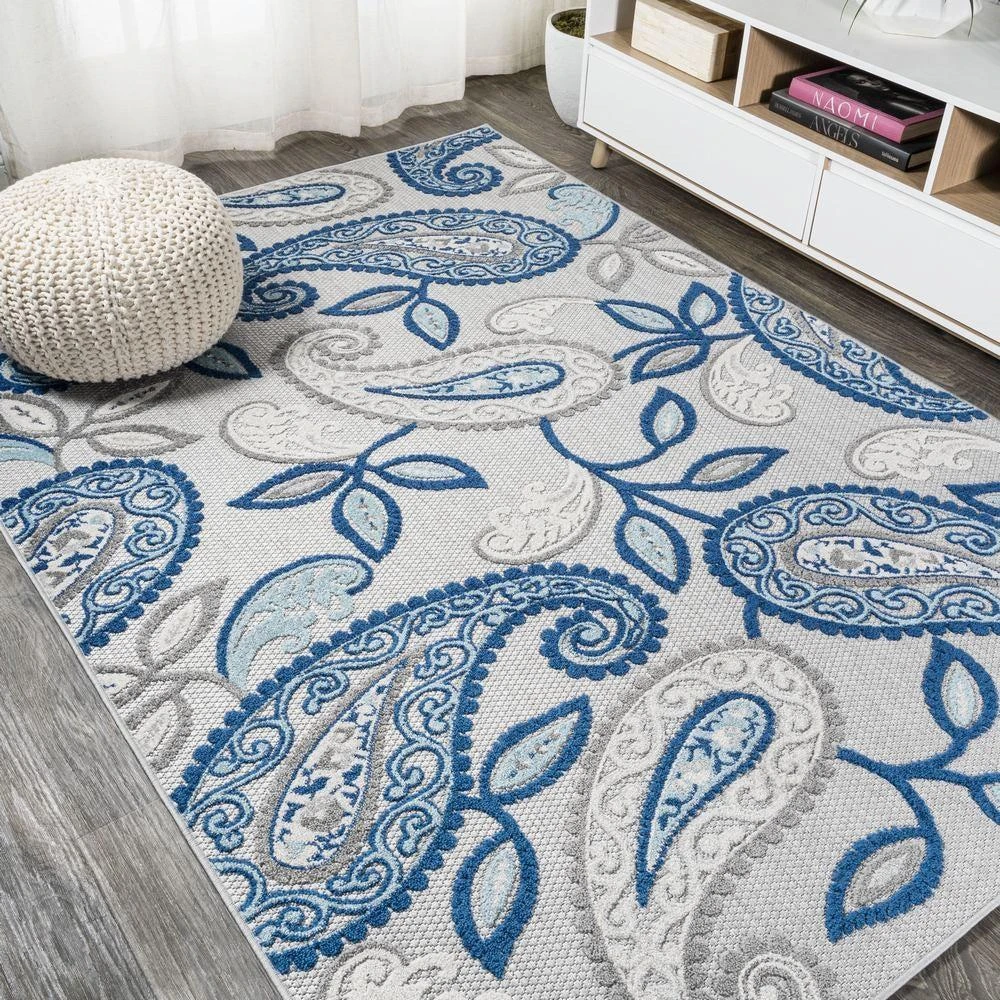 JONATHAN Y Julien Paisley High-Low Indoor/Outdoor Area Rug 5