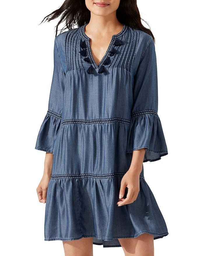 Cotton Clip Embellished Tier Dress  On Sale Now with Up to 50% Off |  Discover Exclusive Deals & Savings at BeyondStyle  Authentic Tommy Bahama  zappos.com|cover ups|women|clothing|swimwear|cotton clip embellished tier  dress|free