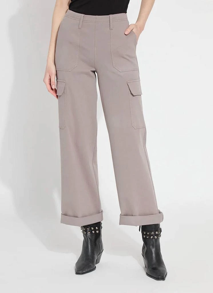 Lyssé Scout Cuffed Cargo Jeans In Ash 1