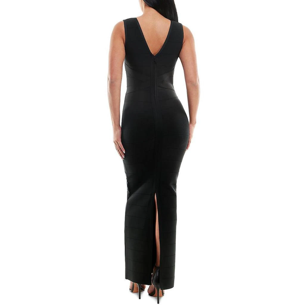 Bebe Juniors Womens Bandage Long Evening Dress 2