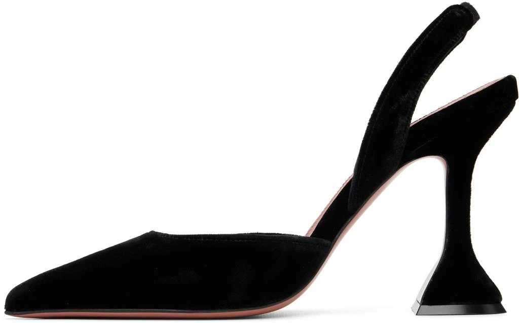 Amina Muaddi Black Holli 95 Sling Heels 3