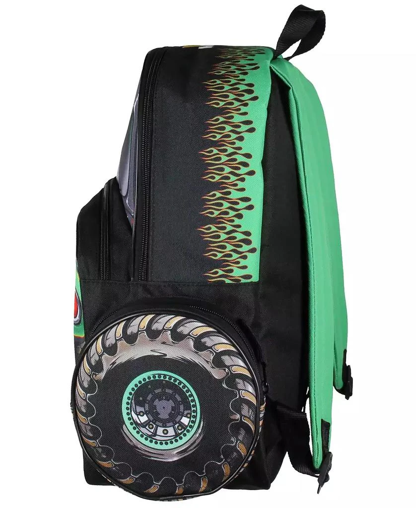 Monster Jam Backpack Grave Digger Truck 3D Character School Book Bag 3