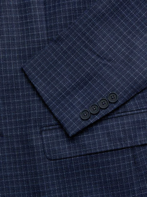 Calvin Klein Slim Fit Checked Wool Blend Blazer 3
