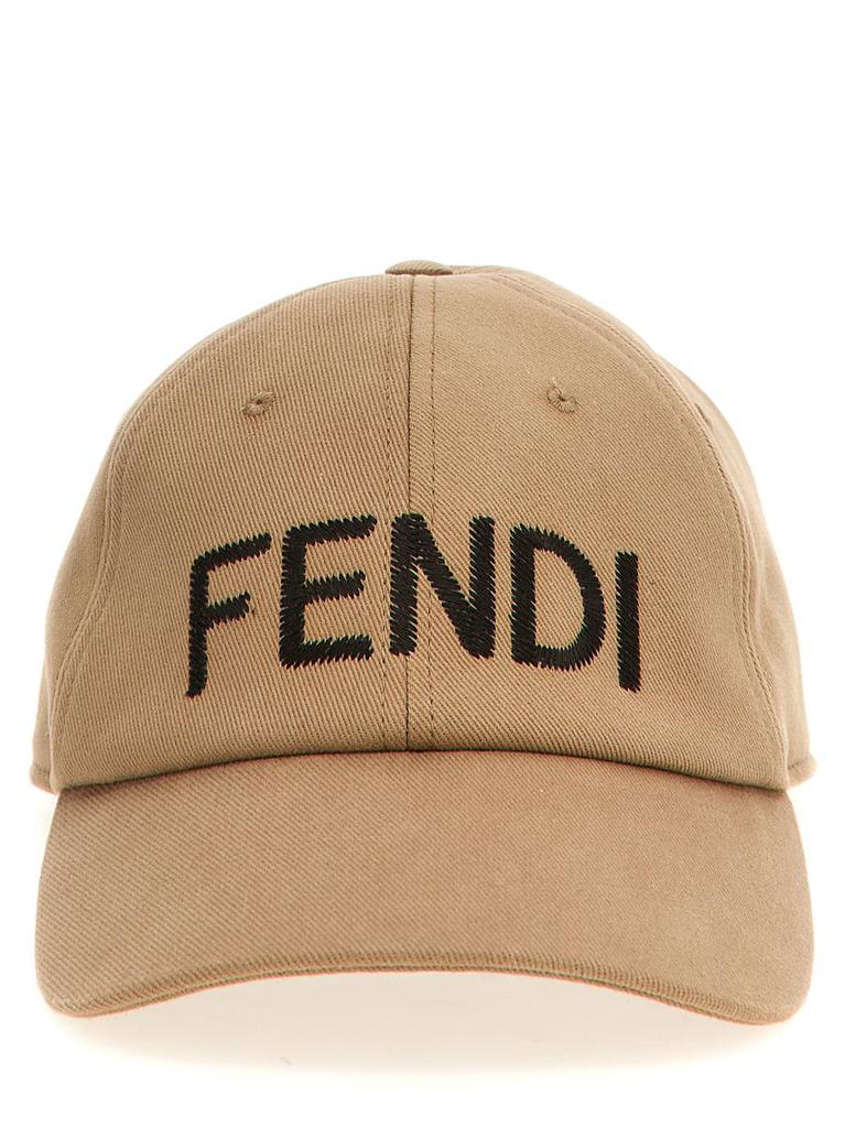 FENDI モノグラム キャップ Hat Fabric Black | Fendi