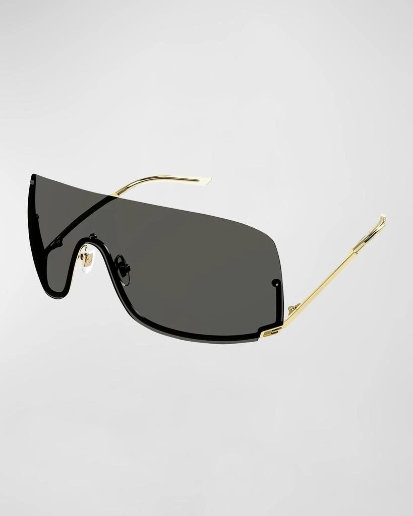 Gucci Rimless Metal Shield Sunglasses 1
