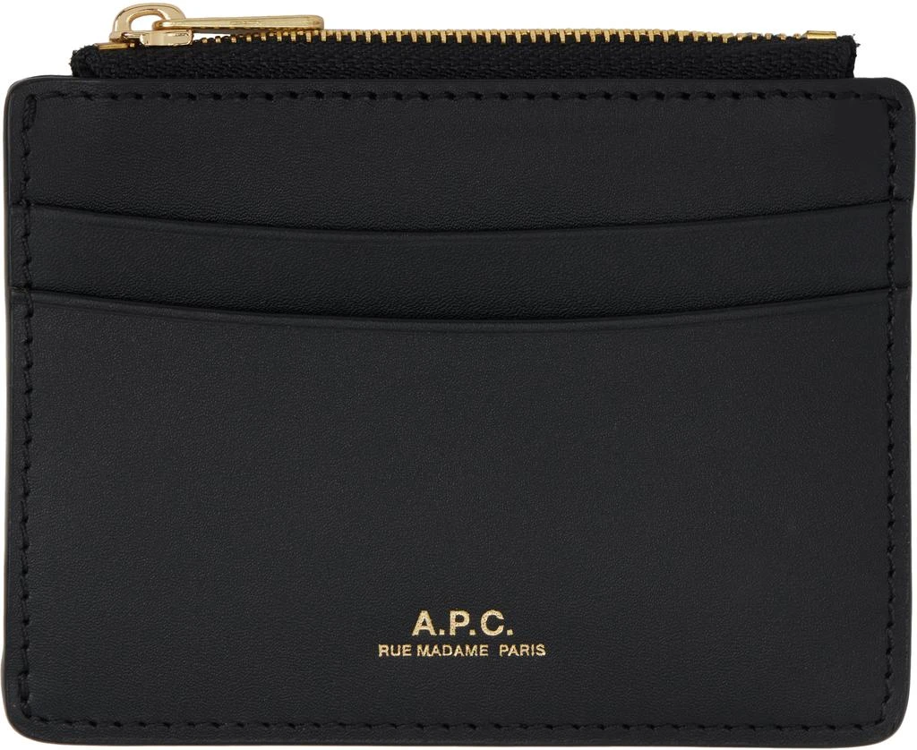 A.P.C. Black Paris Cardholder