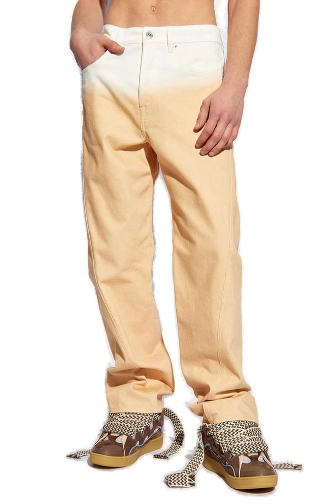 Lanvin Lanvin Logo Patch Straight Leg Jeans 2