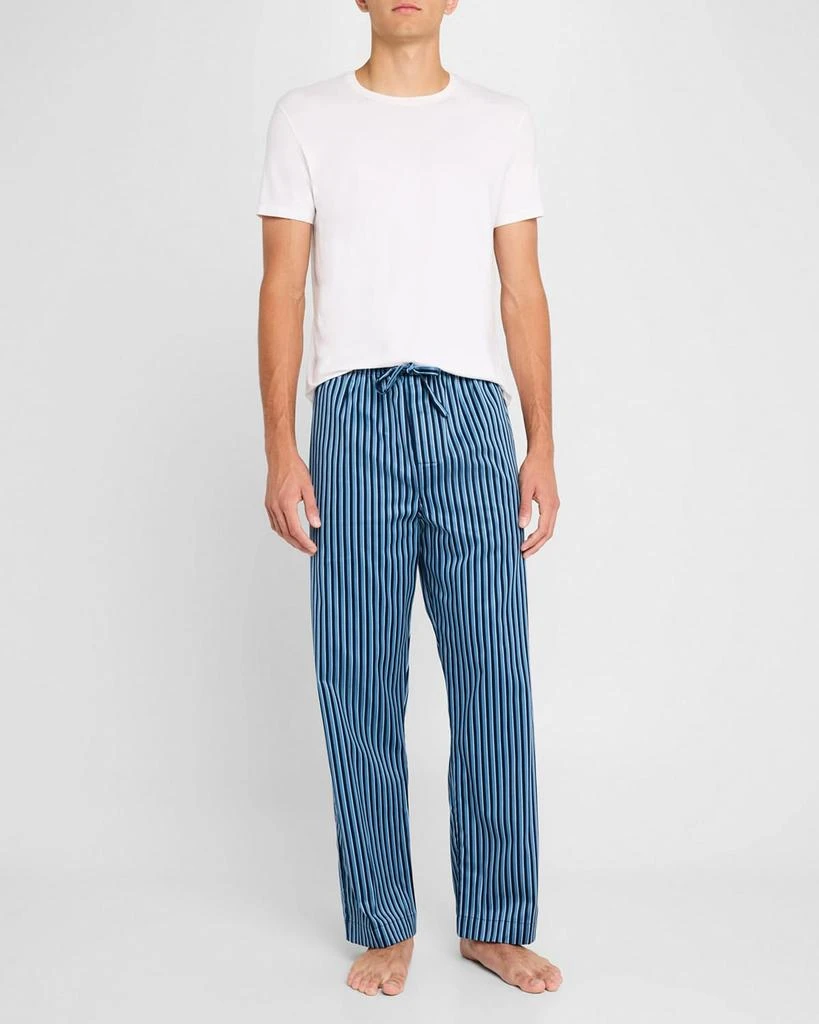 Derek Rose Men's Wellington Cotton Stripe Lounge Pants 2