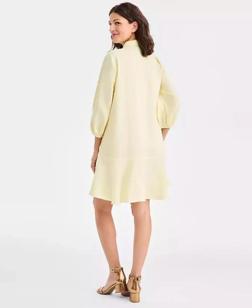 Charter Club Women's 100% Linen Flounce Shirtdress, Created for Macy's 5
