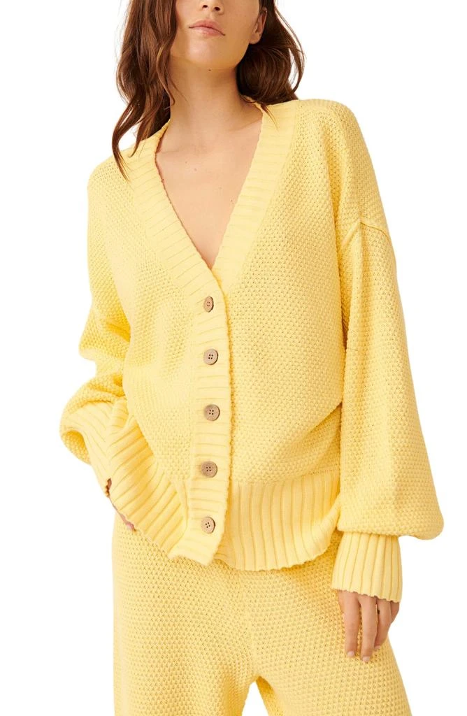 Free People Hailee Waffle Stitch Cardigan & Pants 4