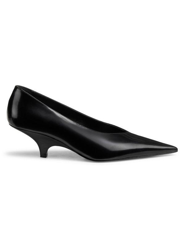 Totême The Wedge Heel Leather Pumps