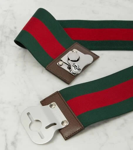 Gucci Web Stripe luggage strap 2