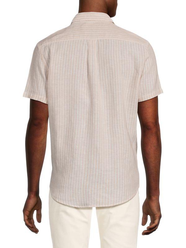 Report Striped Linen Shirt