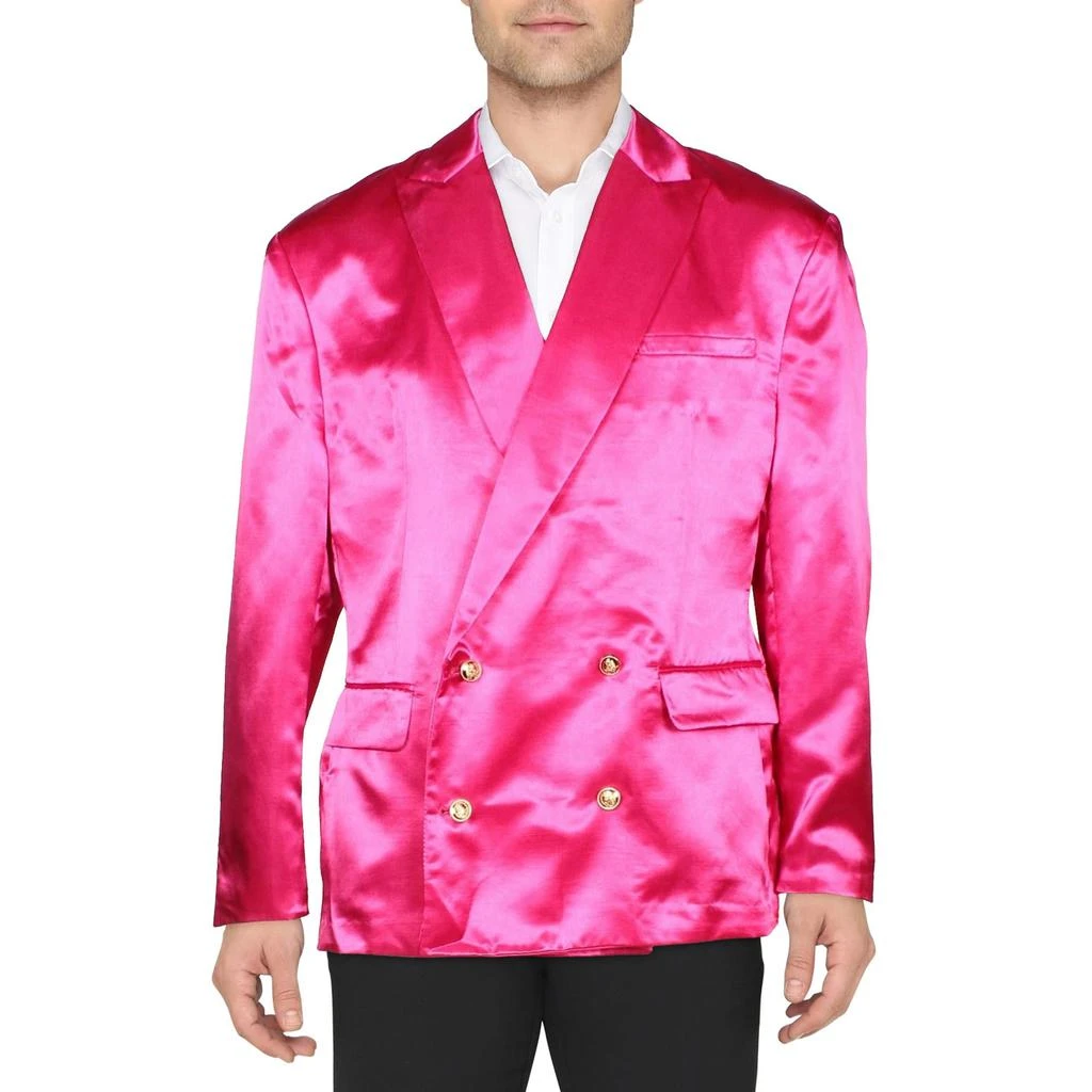 And Now This Mens Satin Suit Separate Double-Breasted Blazer 2