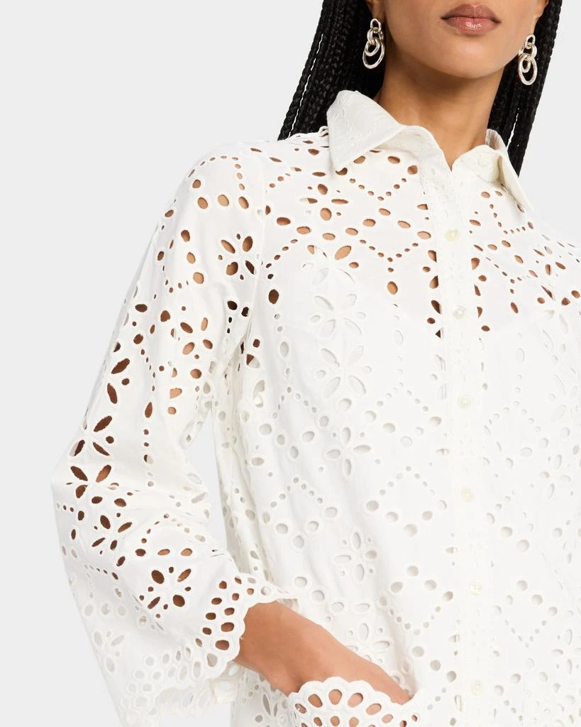 white christmas dresses Splendid Sandro Eyelet Dress in White main image 0
