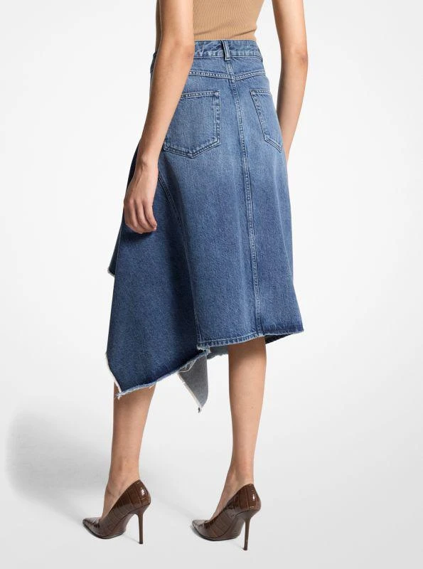 Michael Kors Denim Cascade Skirt 2