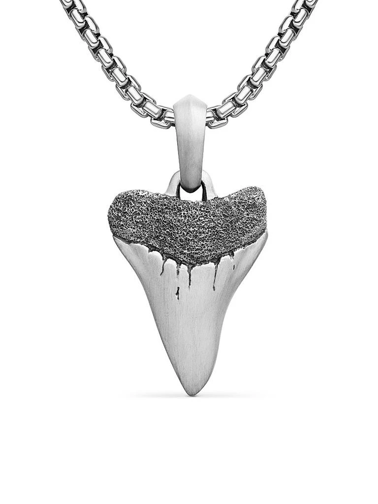 David Yurman Shark Tooth Amulet in Sterling Silver, 25.8mm 1