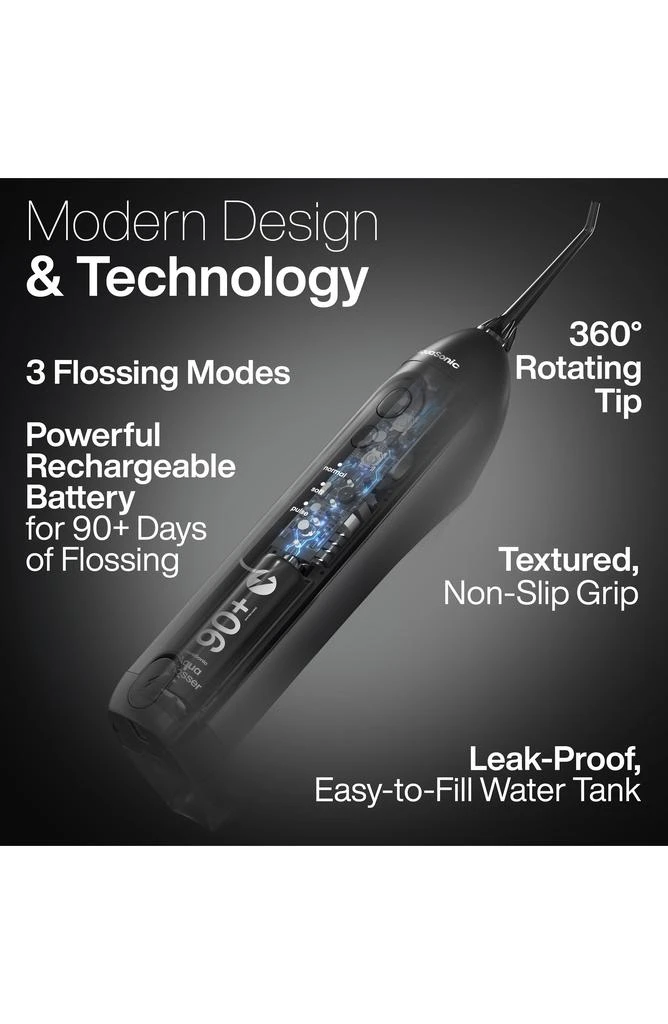 AquaSonic Icon Onyx Flosser 6