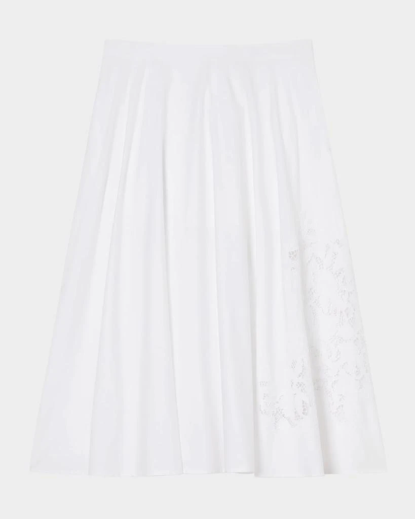 Marina Rinaldi Plus Size Cremona Embroidered Poplin Midi Skirt 1