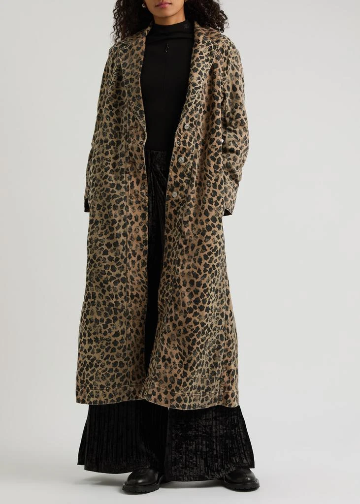 Free People Monique leopard-print denim jacket 4