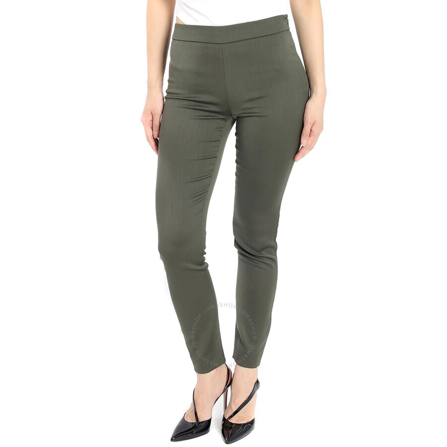Moschino Ladies Purple Straight Leg Trousers - Leggings