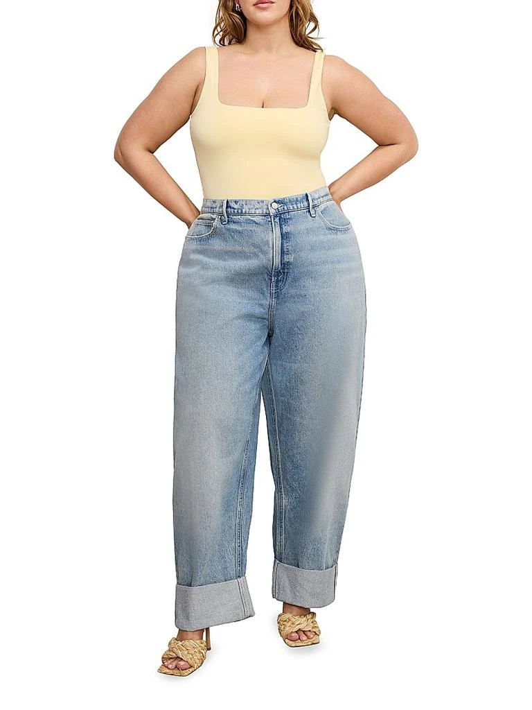 Good American Good Barrel Relaxed Jeans 3