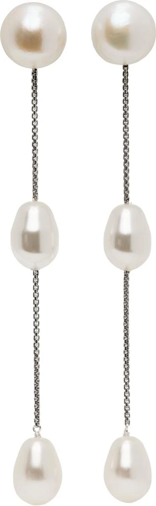 Sophie Buhai Silver Small Pearl Drop Earrings