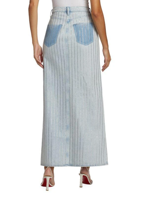 Triarchy Ms. Sofiane Crystal-Embellished Denim Skirt 2