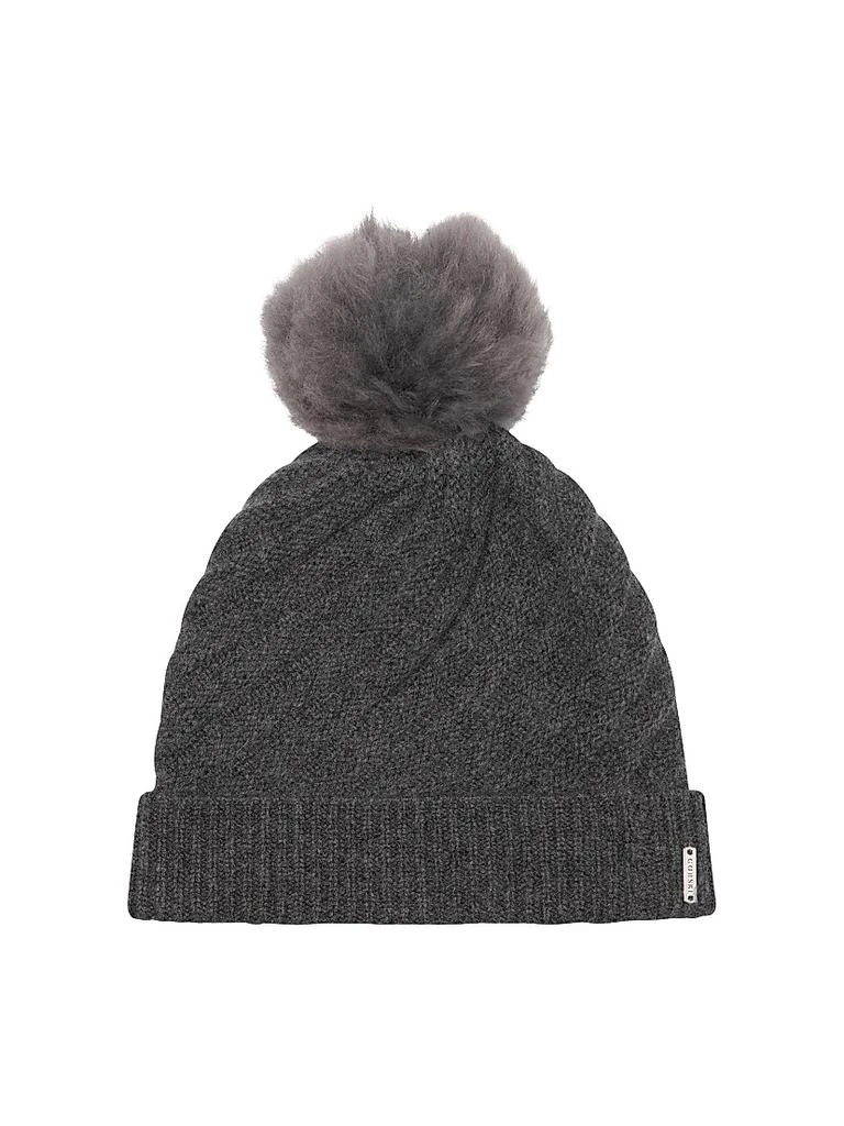 Gorski Cashmere Knit Hat with Toscana Lamb Pompom 1