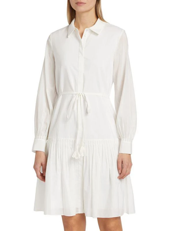 Kobi Halperin Viola Tie-Waist Cotton & Silk Minidress 1