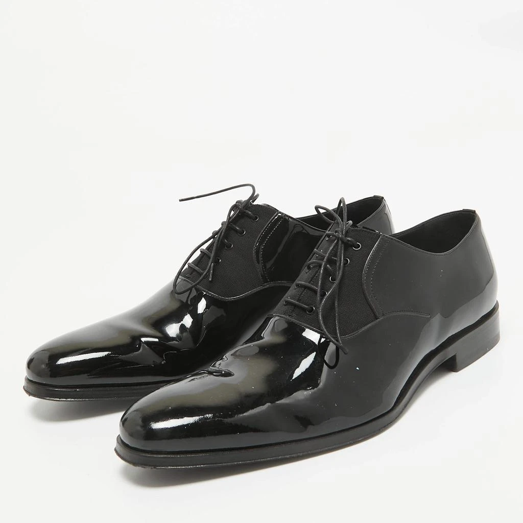 Dior Dior Black Patent Leather Lace Up Oxfords Size 41.5 2
