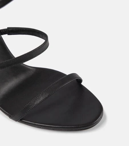 Magda Butrym Floral-appliqué satin sandals 6