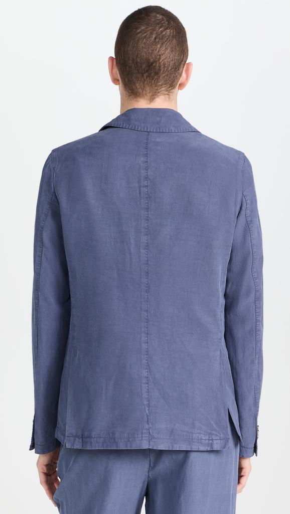 Officine Generale Nehemiah Garment Dye Italian Lyocell Cotton Linen Jacket