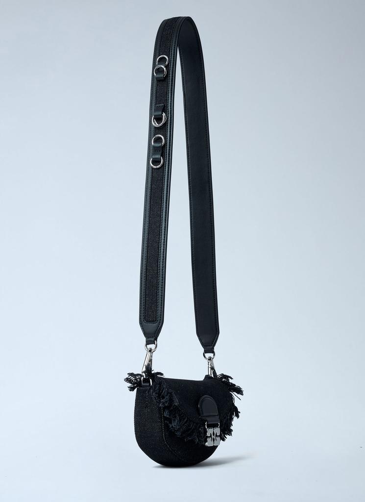 Ganni Mini Apo-G Denim Wallet On-Chain