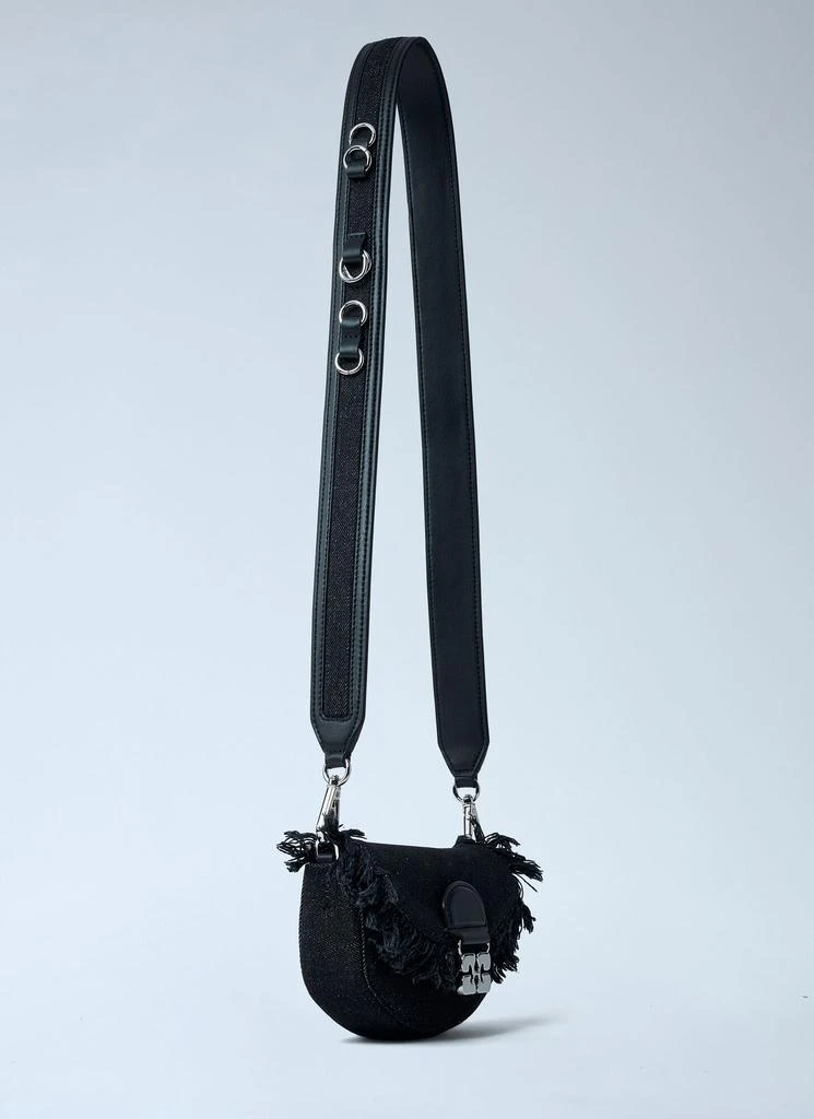 Ganni Mini Apo-G Denim Wallet On-Chain 2