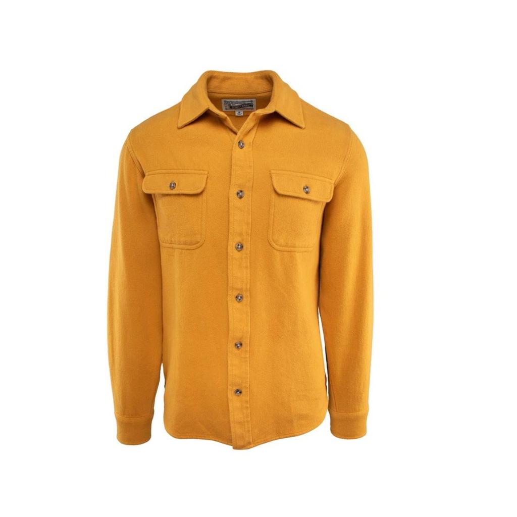 Schott Flannel Work Shirt In Gold