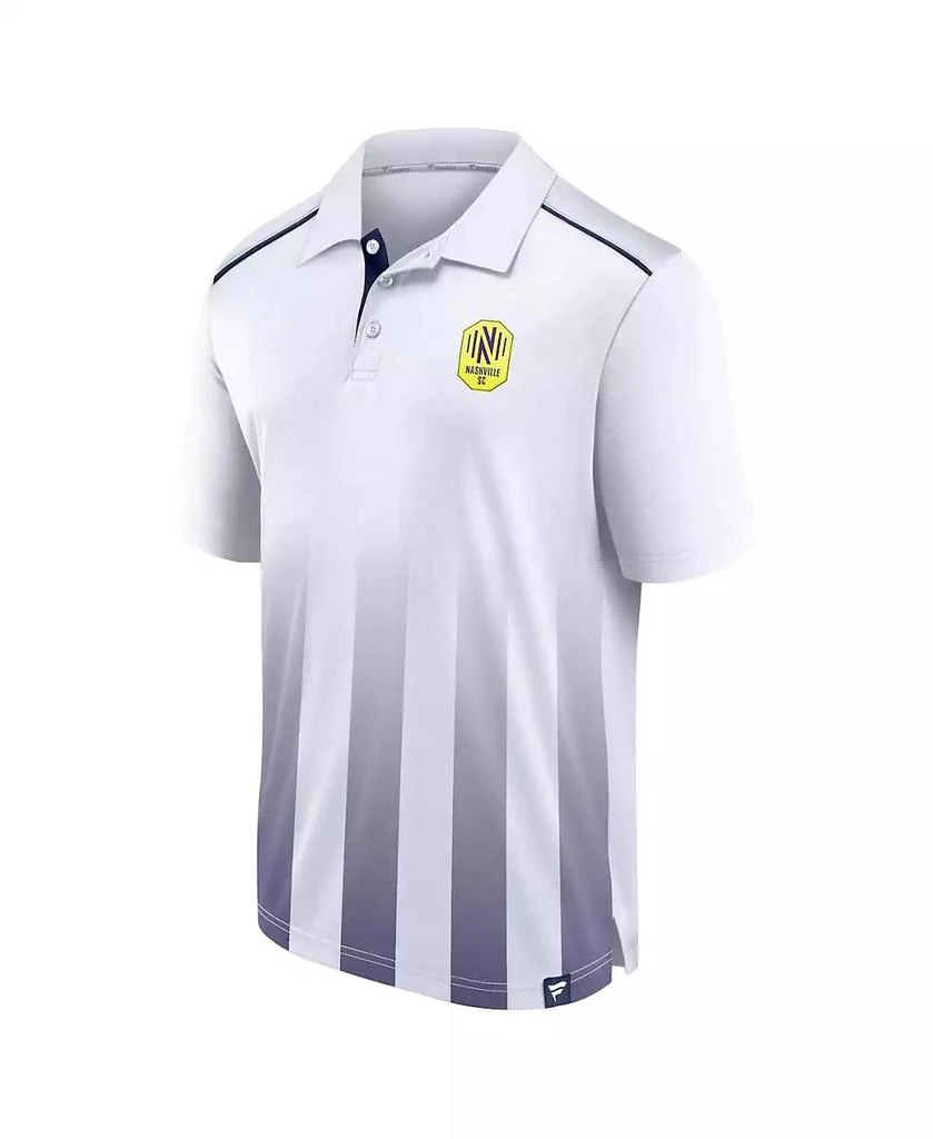 Fanatics Men's White Nashville SC Line Up Fade Polo Shirt 2