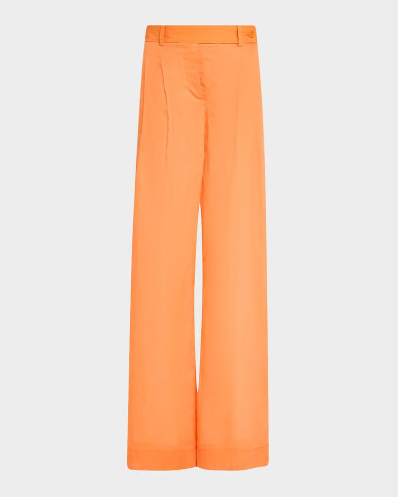 Alberta Ferretti Pleated Wide-Leg Trousers