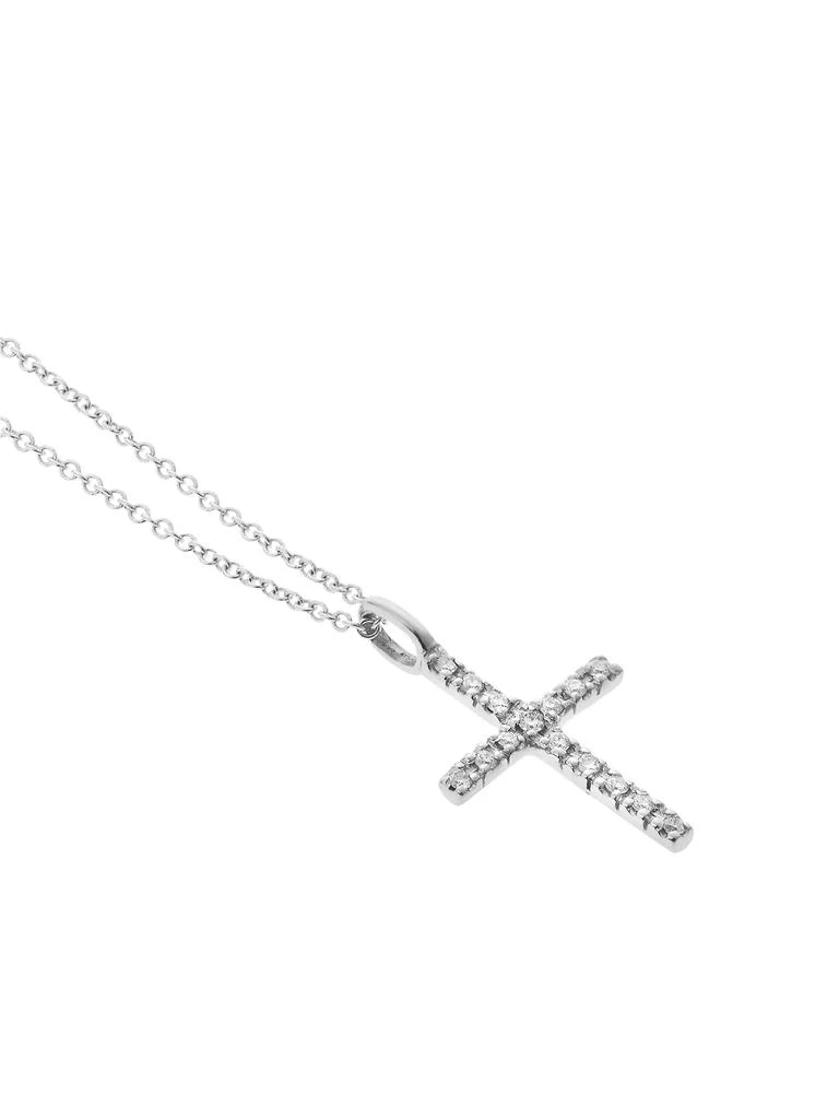 Ileana Makri 18K White Gold & Diamond Cross Pendant Necklace 4