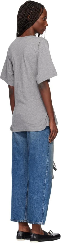 MM6 Gray Cotton Gloves T-shirt 3