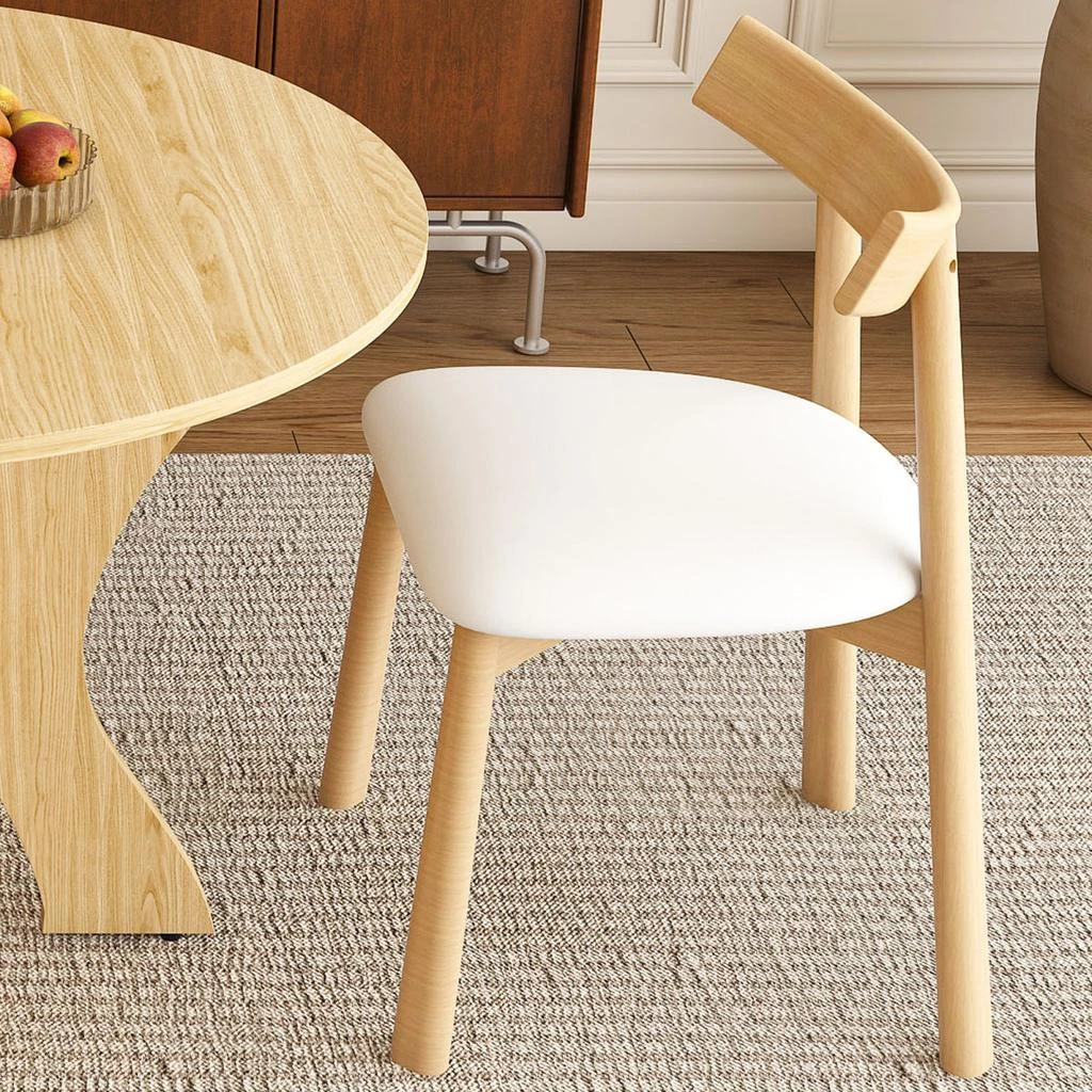 Streamdale Furniture Streamdale 43" Folding Dining Table Set with 2 Chairs, Wild Oak Veneer, Space Saving 5