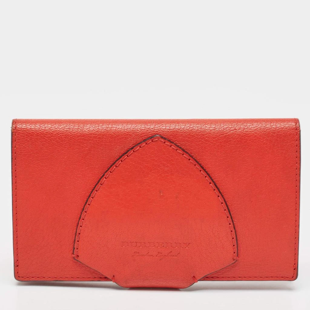 Burberry Burberry Red Leather Harlow Continental Wallet 7