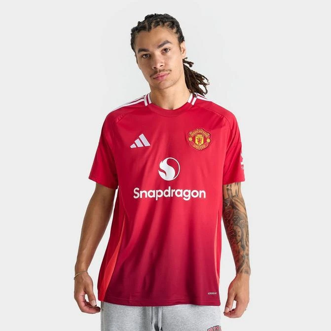 Adidas Men's adidas Manchester United 24-25 Home Replica Soccer Jersey 1